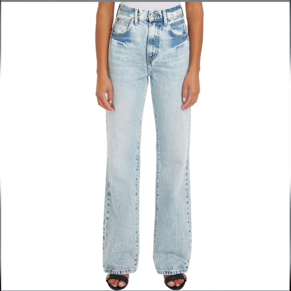 Tommy Hilfiger Relaxed Bootcut Denim Woman's Pants WW0WW42201 27/30